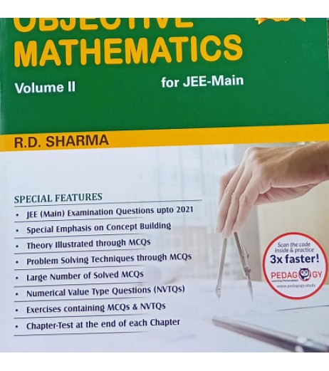 R D Sharma Objective Mathematics For JEE Main Set Of 2 Volume | Latest Edition